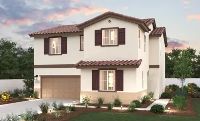 A house with a garage.