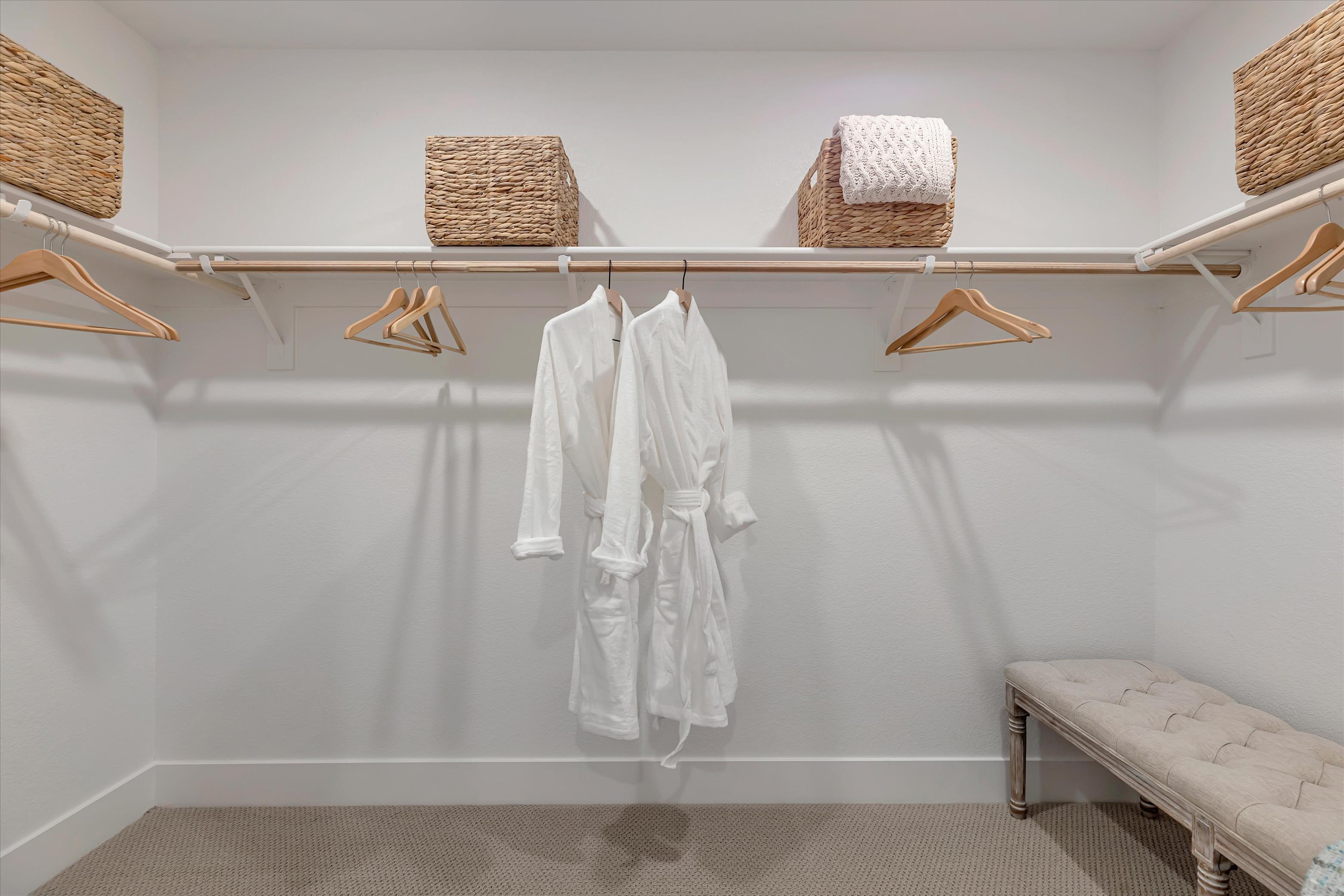 A white towel on a white rack.