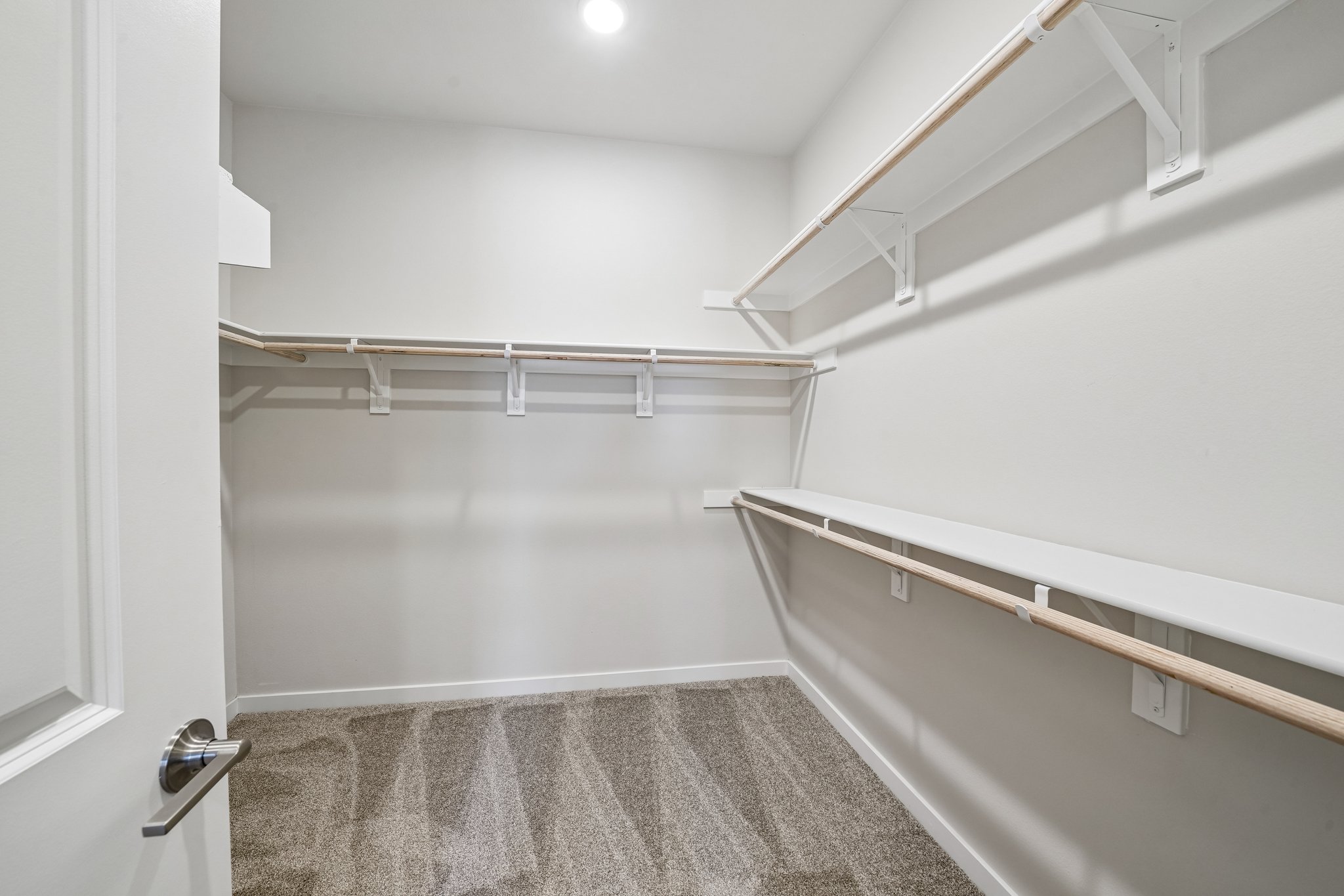 A staircase in a room.