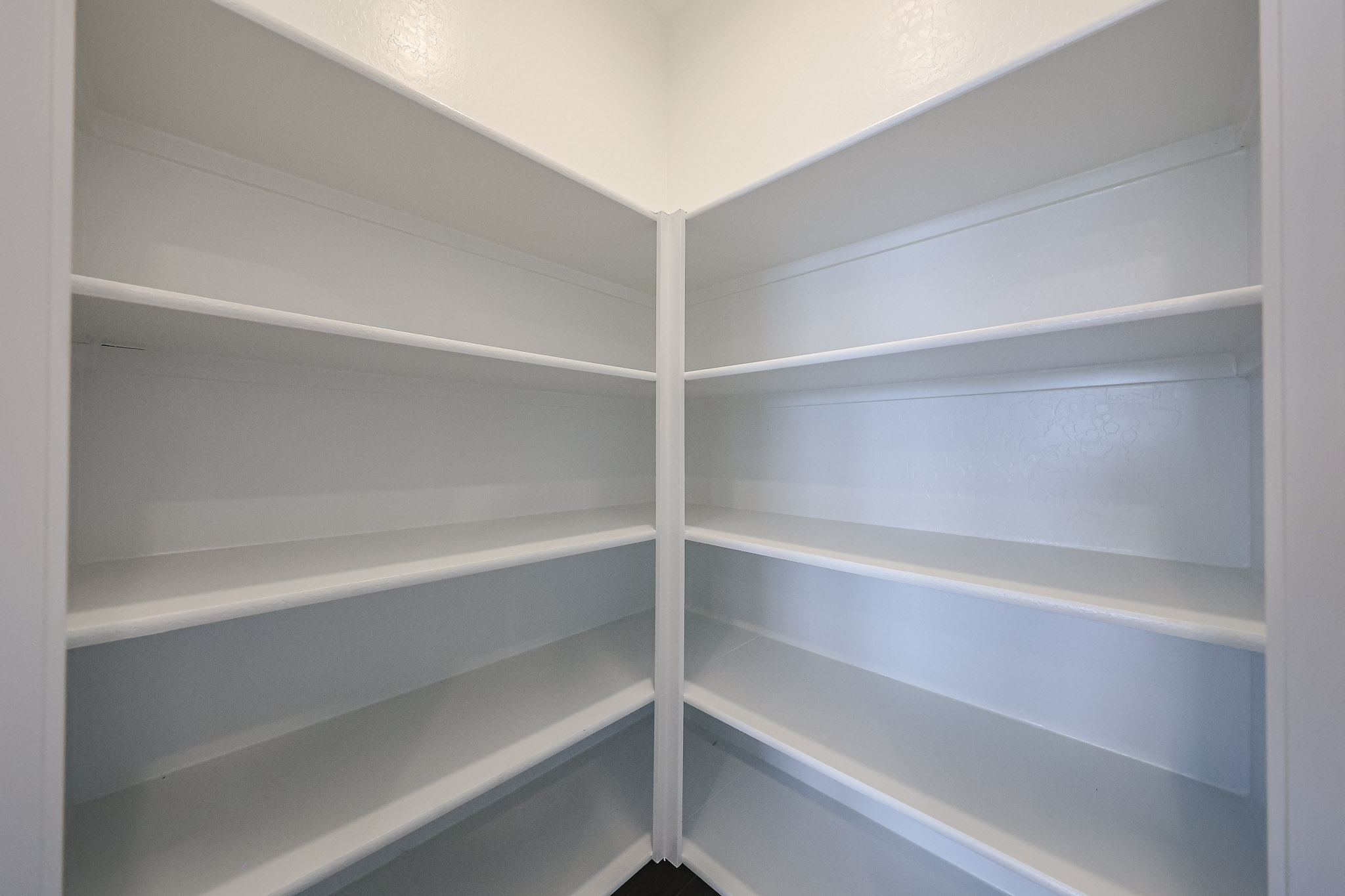 A white shelf with white shelves.