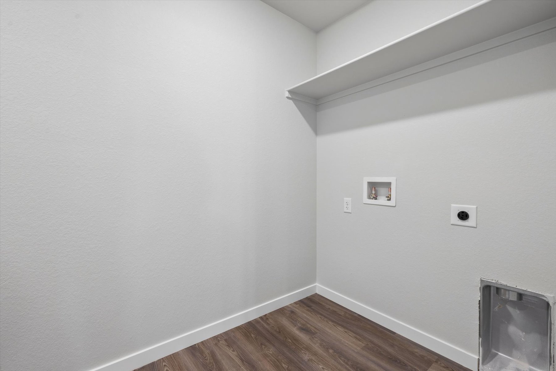 A room with white walls.