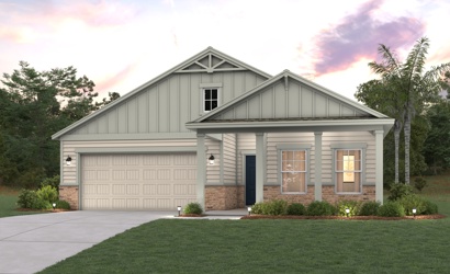 A house with a garage.