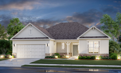 A house with a driveway.