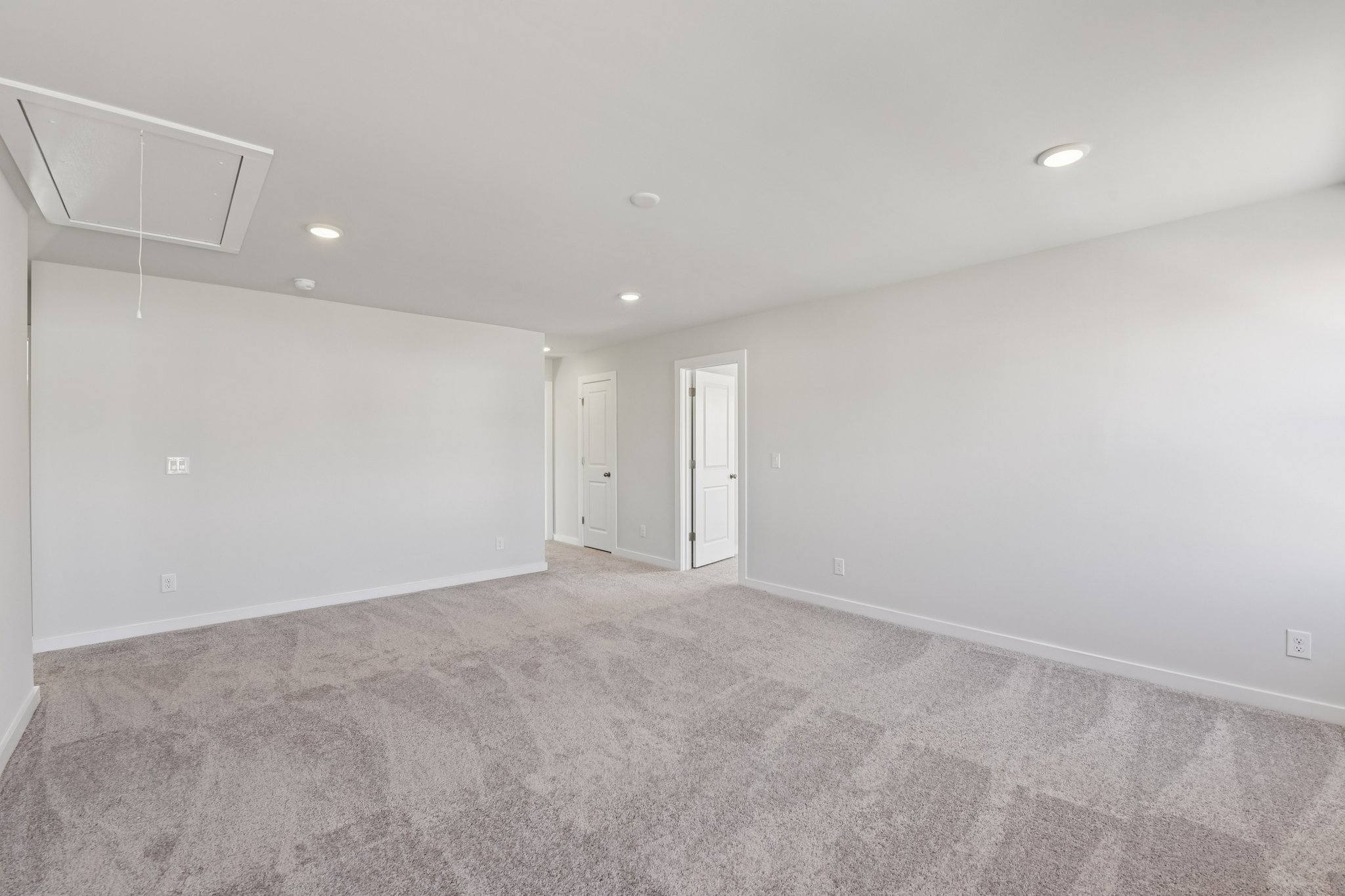 A room with white walls.