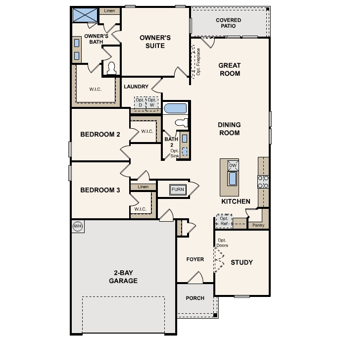 Champlain plan, first floor