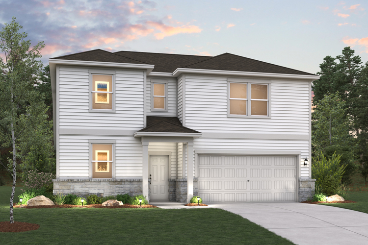 A house with a garage
