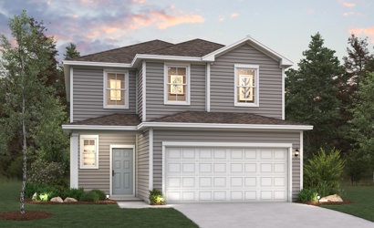 A house with a driveway.