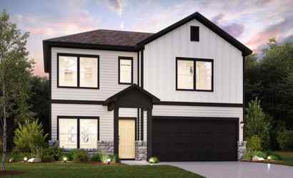 A house with a garage.