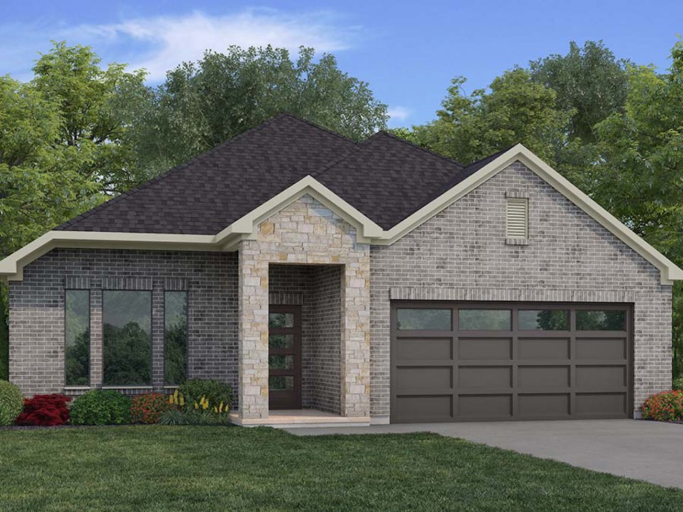 A house with a garage.