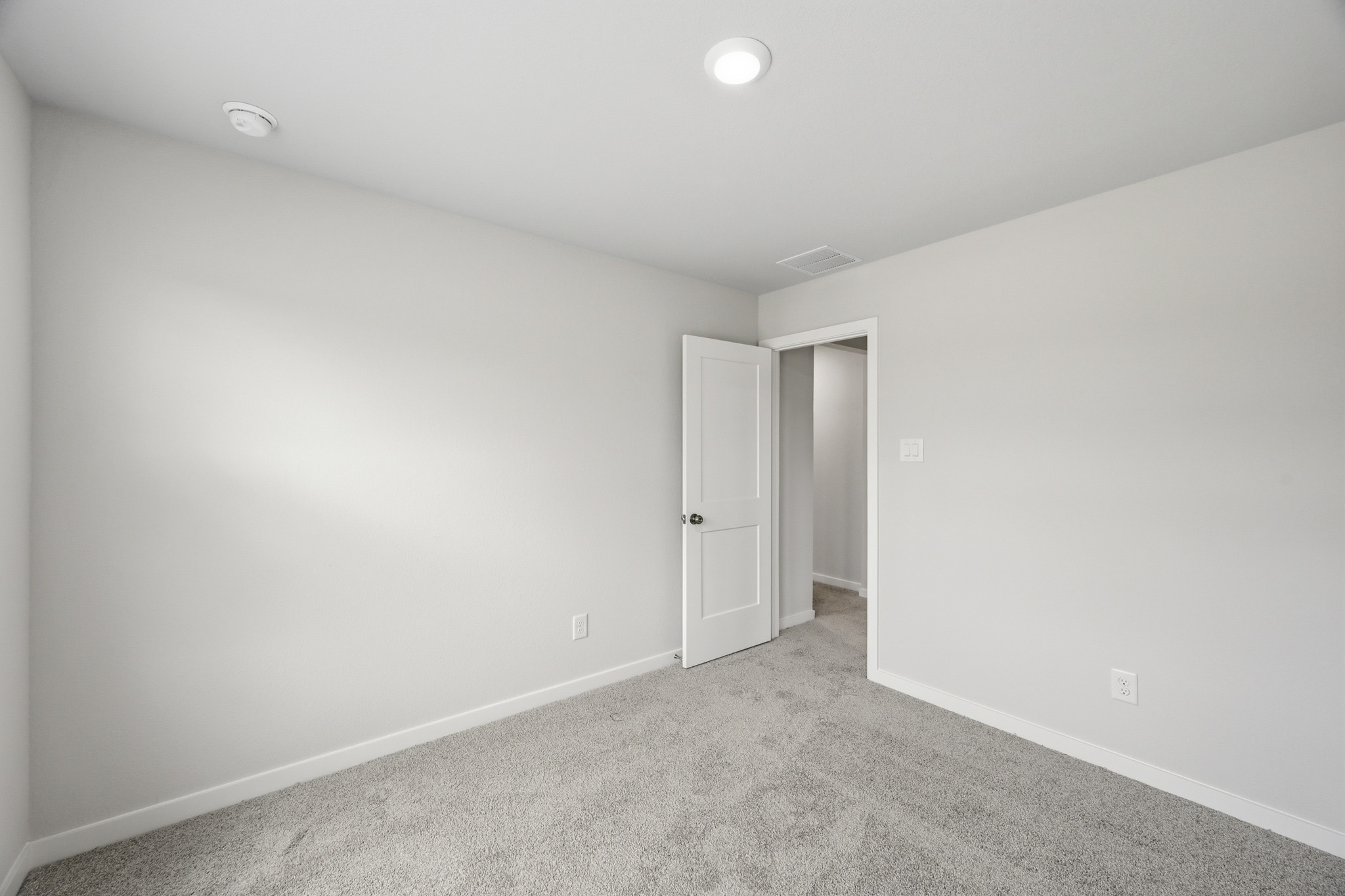 A room with white walls.