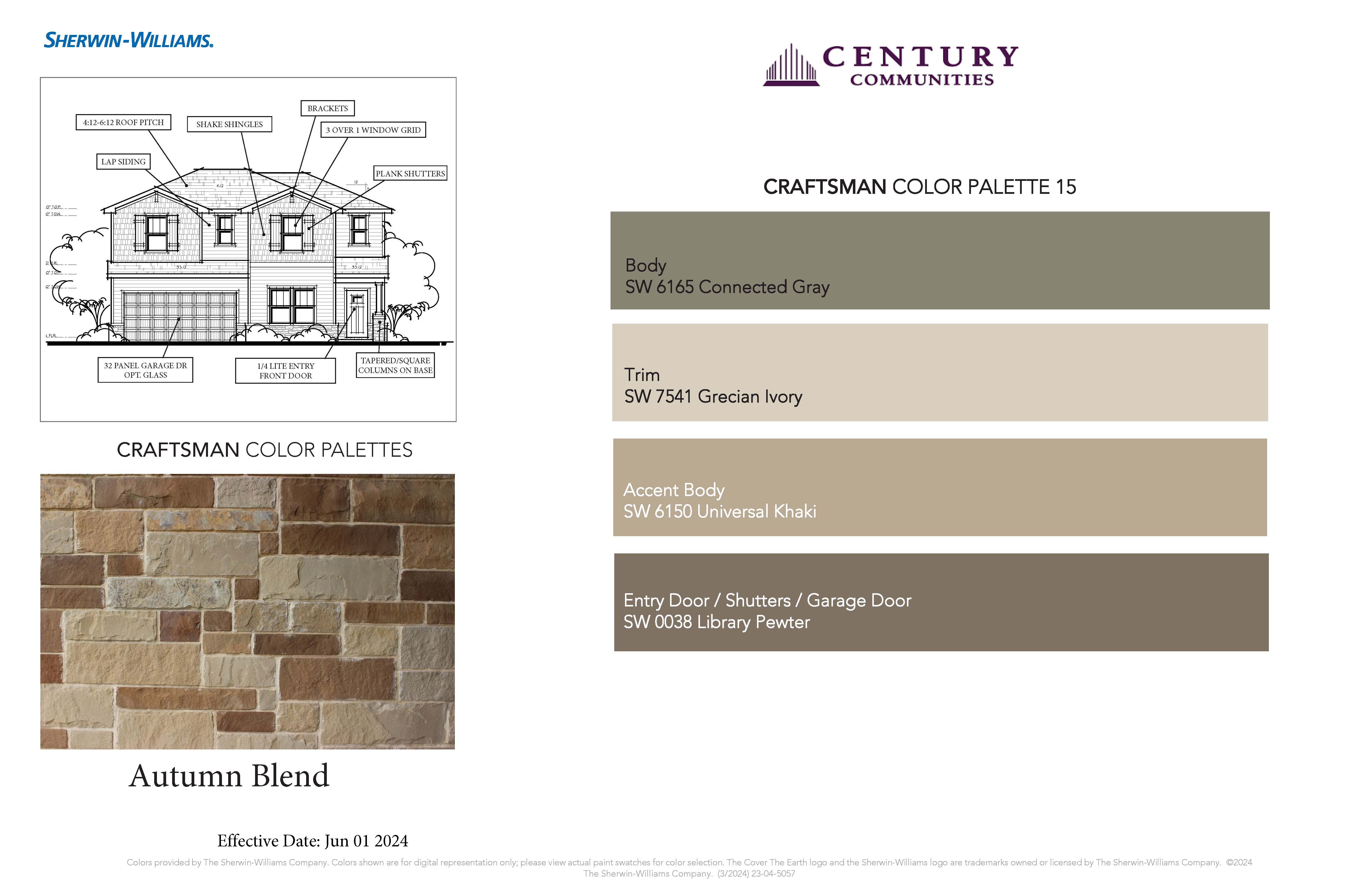 Craftsman Color Palette - 15