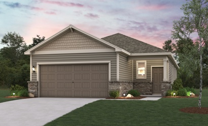 A house with a driveway.