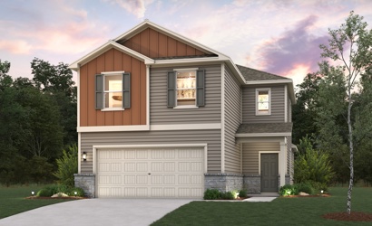 A house with a garage.