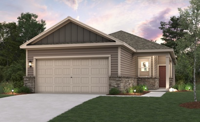 A house with a driveway.