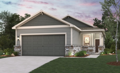 A house with a garage.