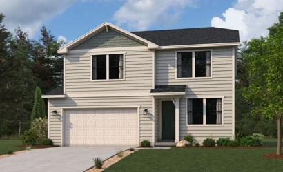 A house with a garage.