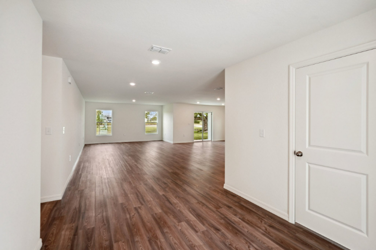 A room with white doors.