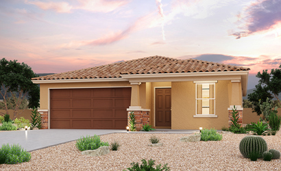 A house with a garage and a driveway.